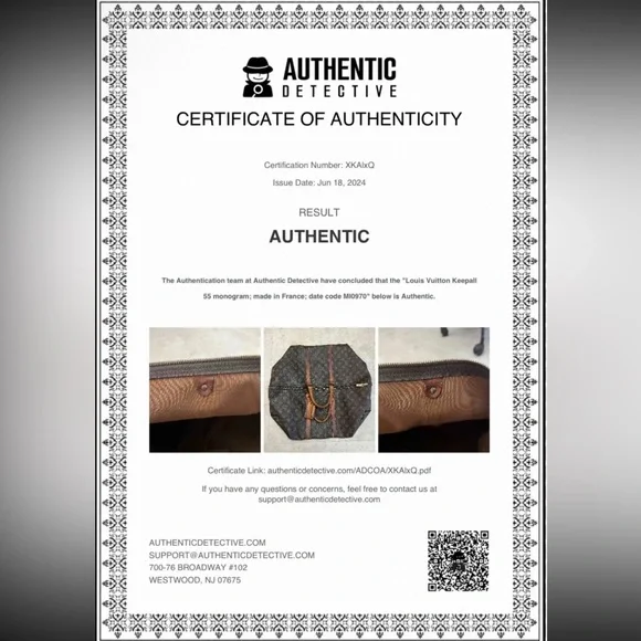 Louis Vuitton Artisan Strap.  Cotton canvas strap. Upcycled LV end pieces. - Picture 5 of 5